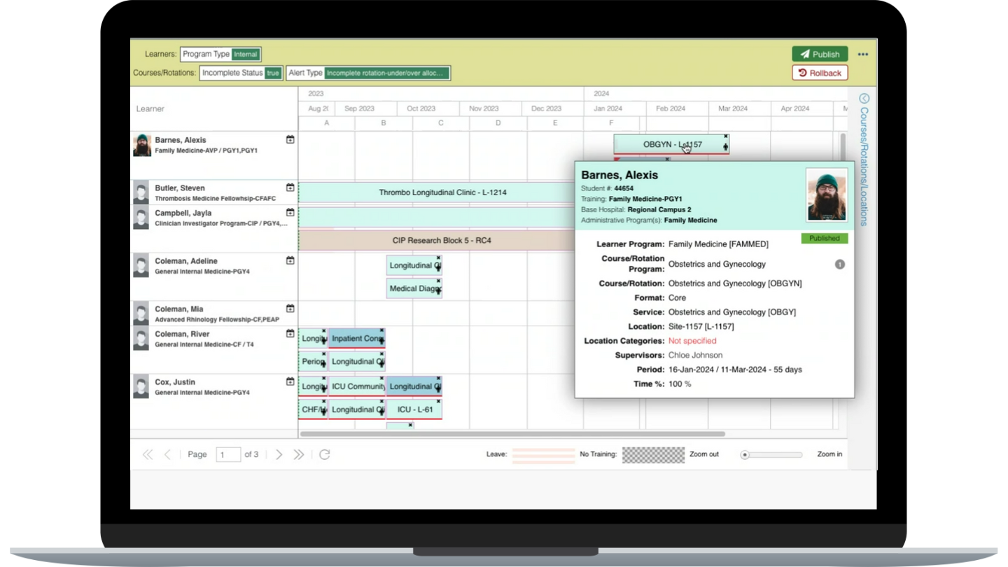 screenshot of LGI Education
